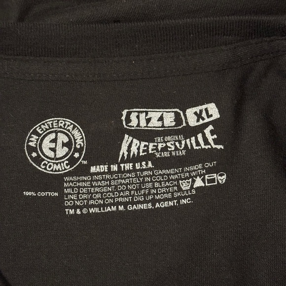 Kreepsville 666 Tales From The Crypt EC Comics Glow Hands TShirt. XL - Picture 6 of 9